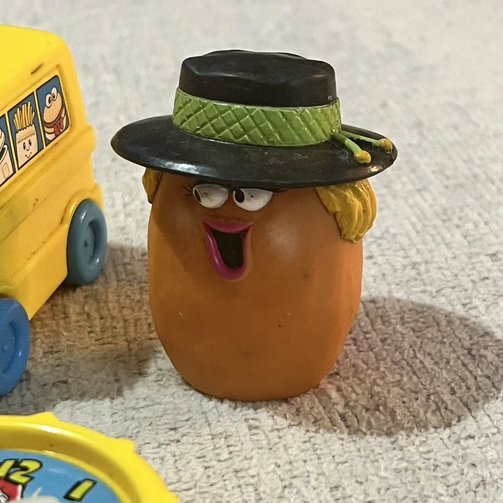McDonald's Toys Fisher Price Bus Truck; Fast Macs Cars, McNugget + Vintage 1990s